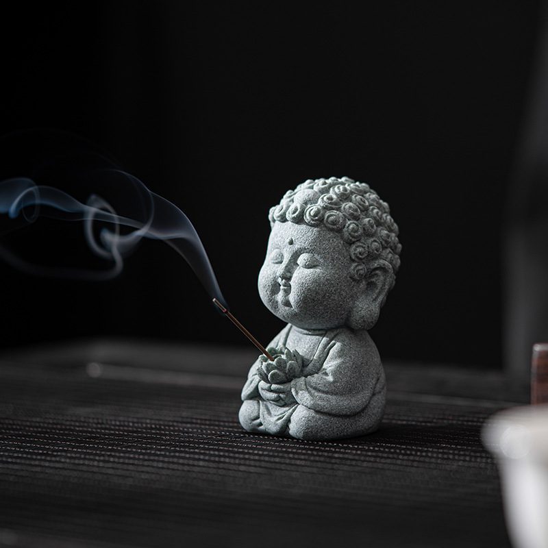青砂石釋迦摩尼佛茶寵擺件- 南山居