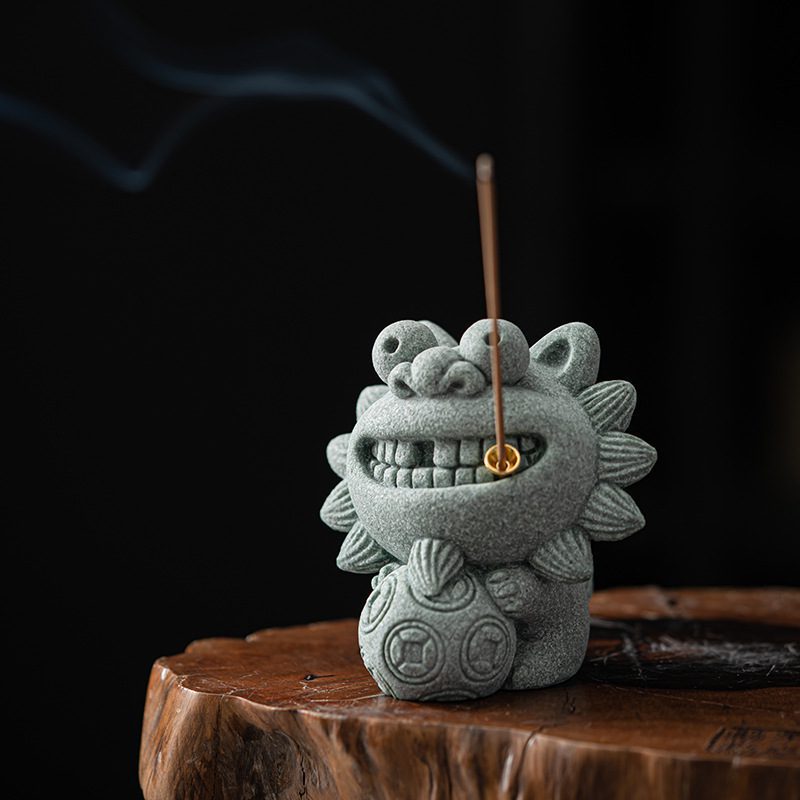 青砂石風獅爺茶寵擺件- 南山居