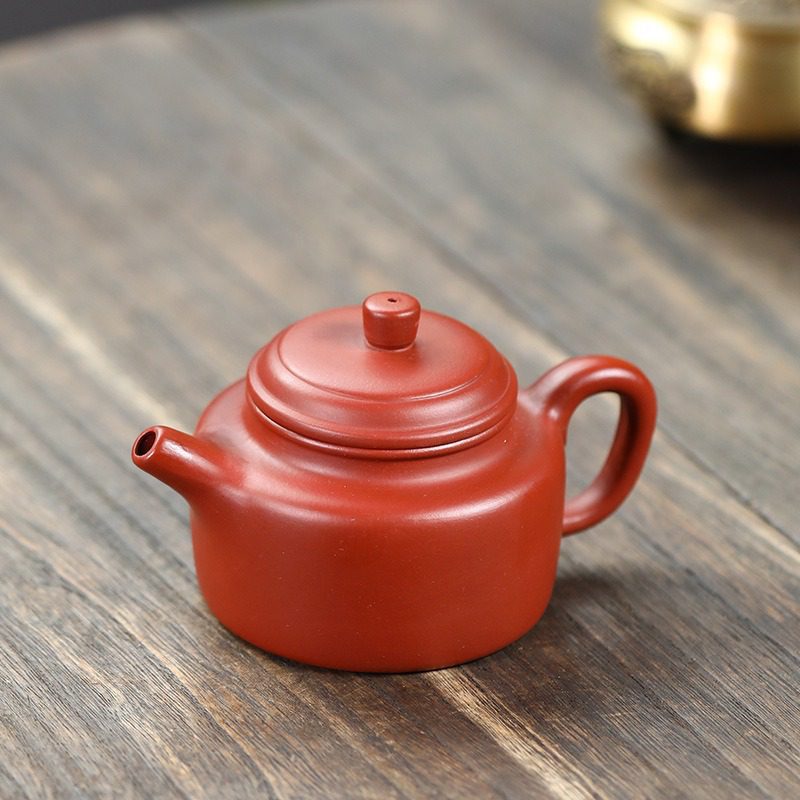 中国茶器 宣興紫砂茶具セット （中國宣興 九付紫砂茶具 煎茶器 朱泥 