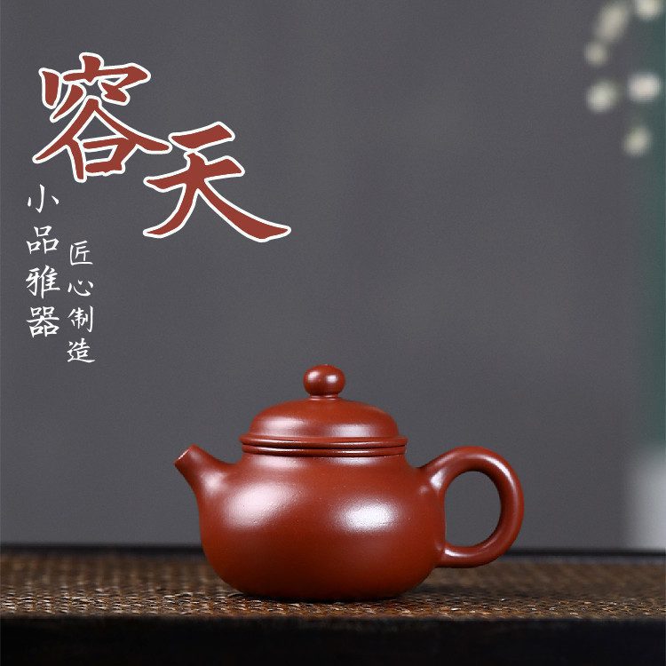 宜興紫砂壺原礦大紅袍容天茶壺(100ml) - 南山居