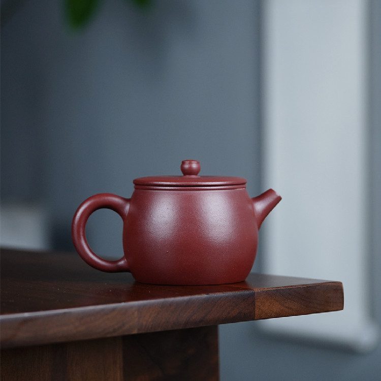 宜興紫砂壺原礦紫泥大口漢瓦茶壺(260ml) - 南山居