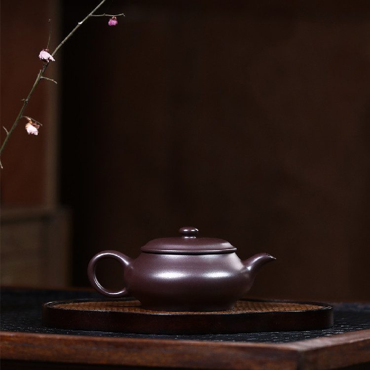 宜興紫砂壺原礦老紫泥明爐壺(170ml) - 南山居