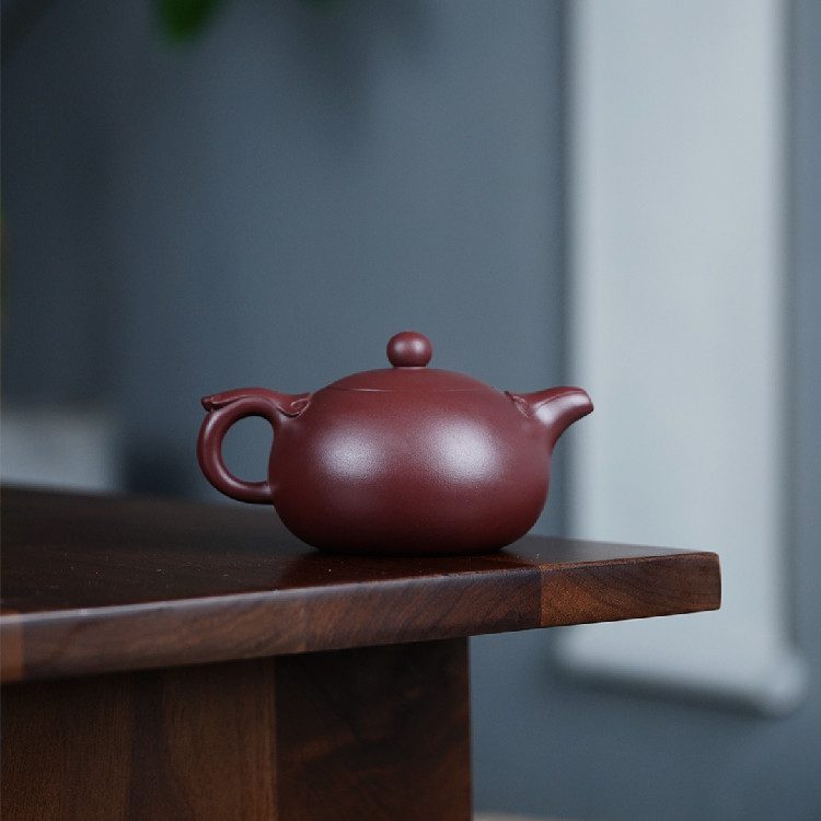 宜興紫砂壺原礦紫泥如意西施茶壺(240ml) - 南山居