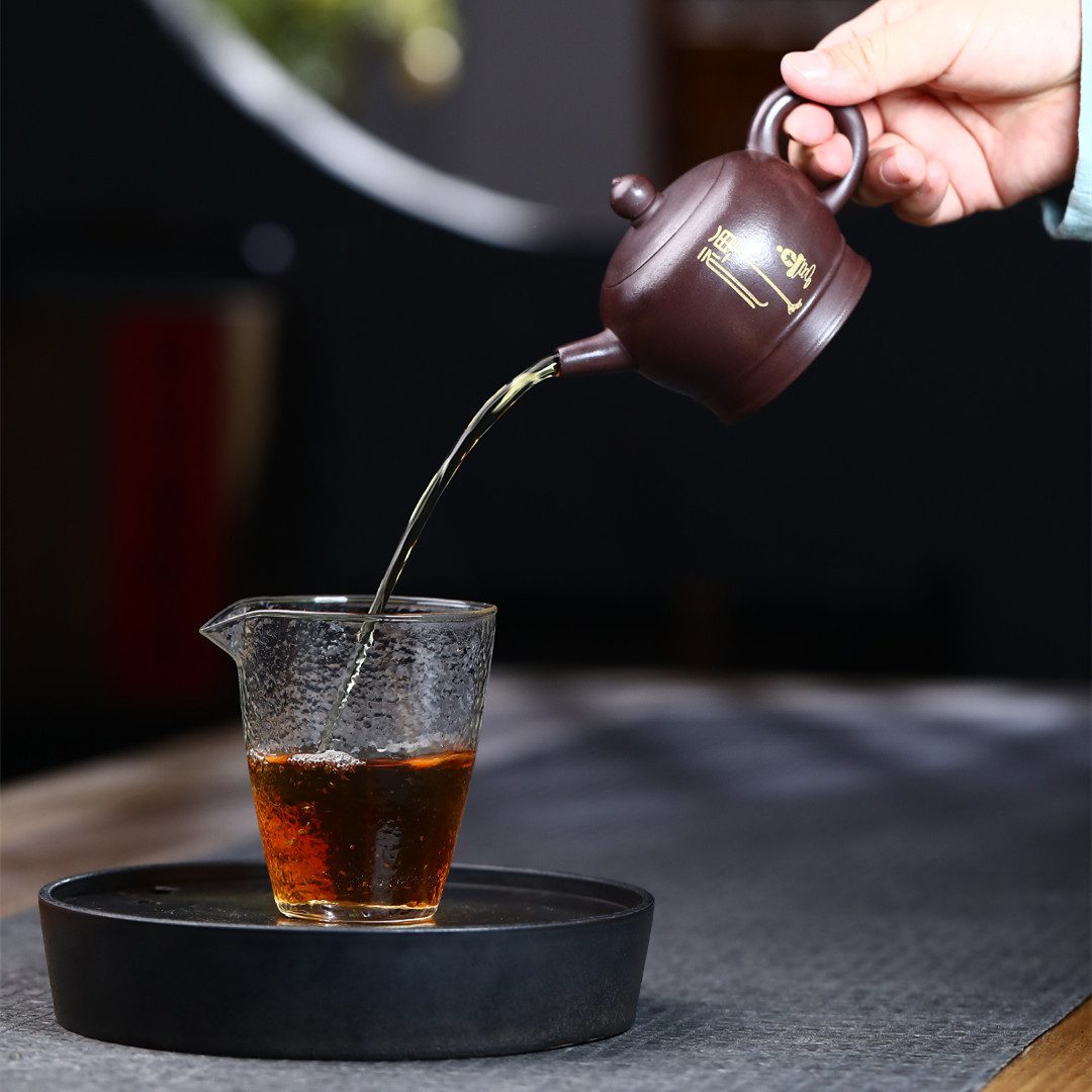 宜興紫砂壺原礦老紫泥禪心茶壺(180ml) - 南山居