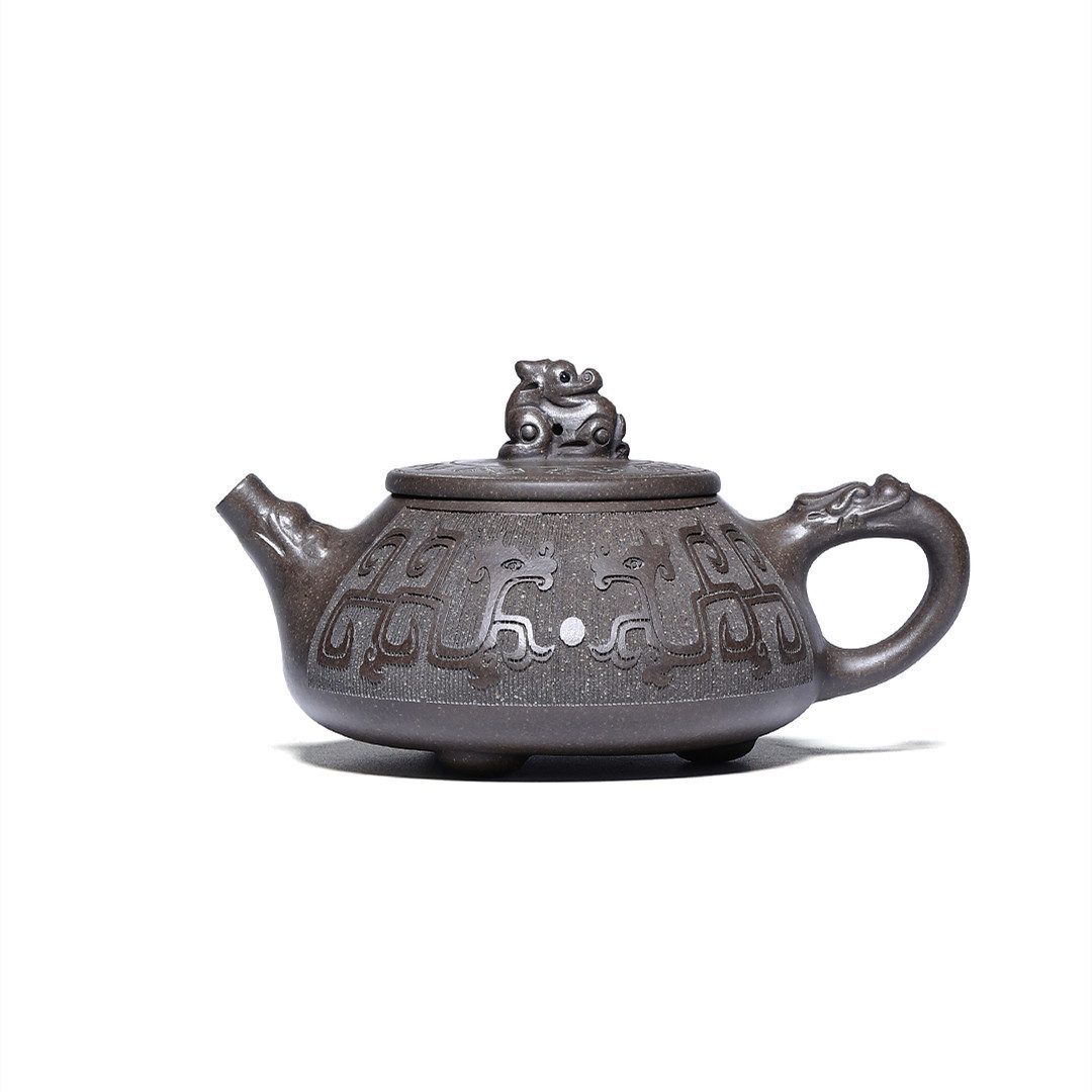 宜興紫砂壺原礦古銅泥龍泉壺(260ml) - 南山居