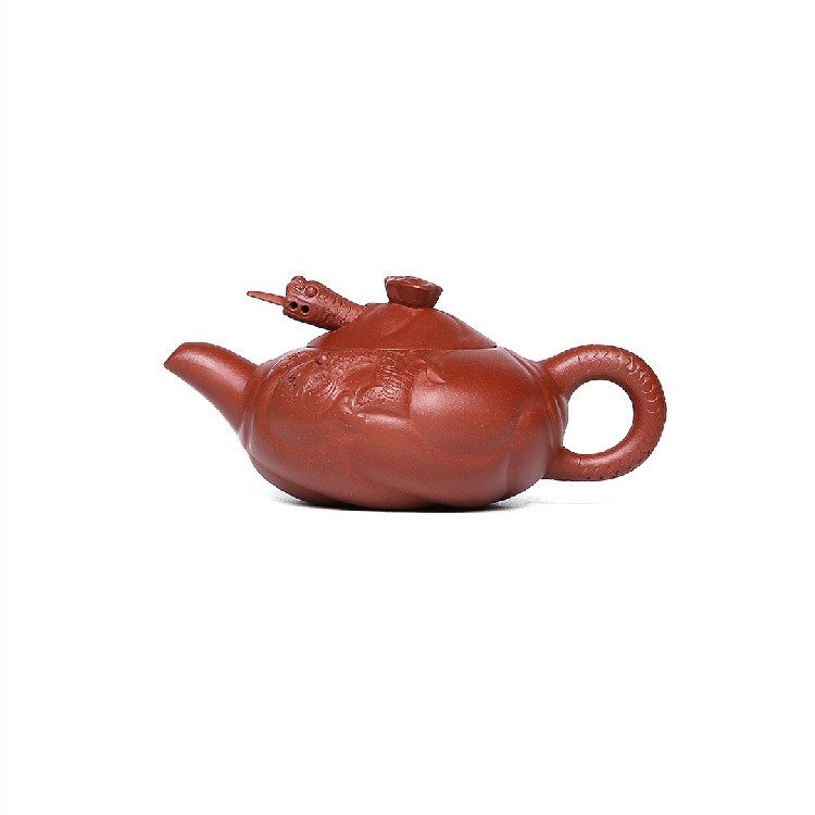 宜興紫砂壺原礦清水泥魚化龍茶壺(150ml) - 南山居