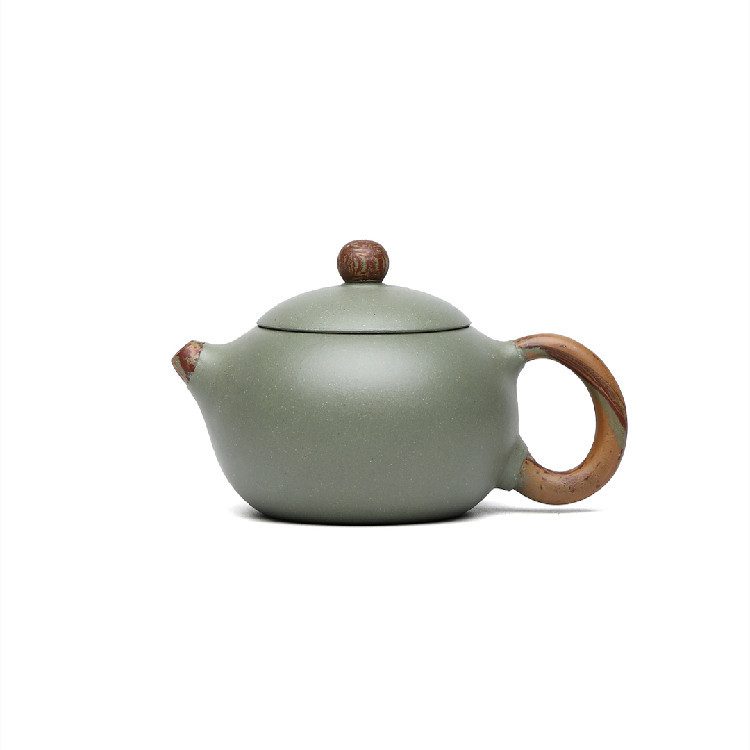 抹茶茶壺 宜興紫砂壺原礦豆青泥西施茶壺(200ml) - 南山居