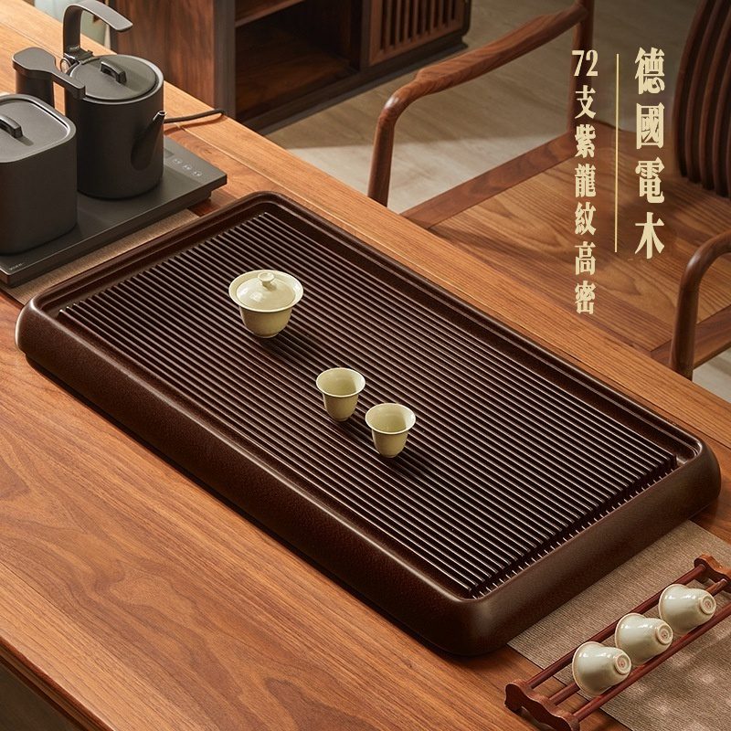 德國72支] 紫龍紋/ 紫檀料電木茶盤- 南山居