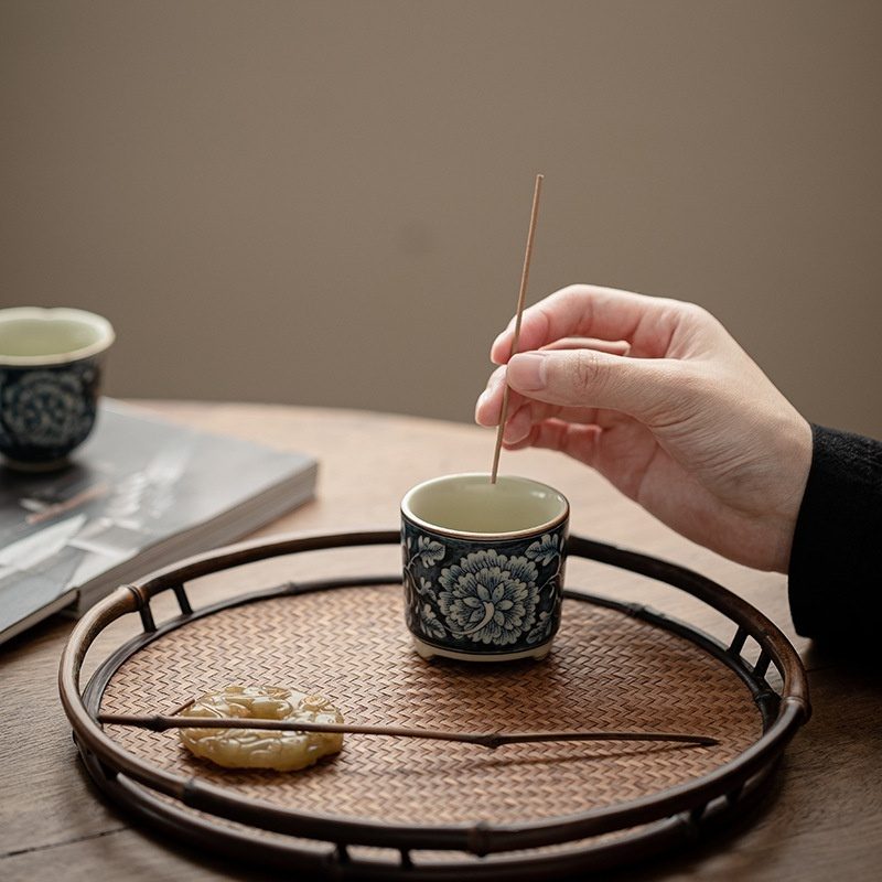 仿古汝窯繁花香爐- 南山居
