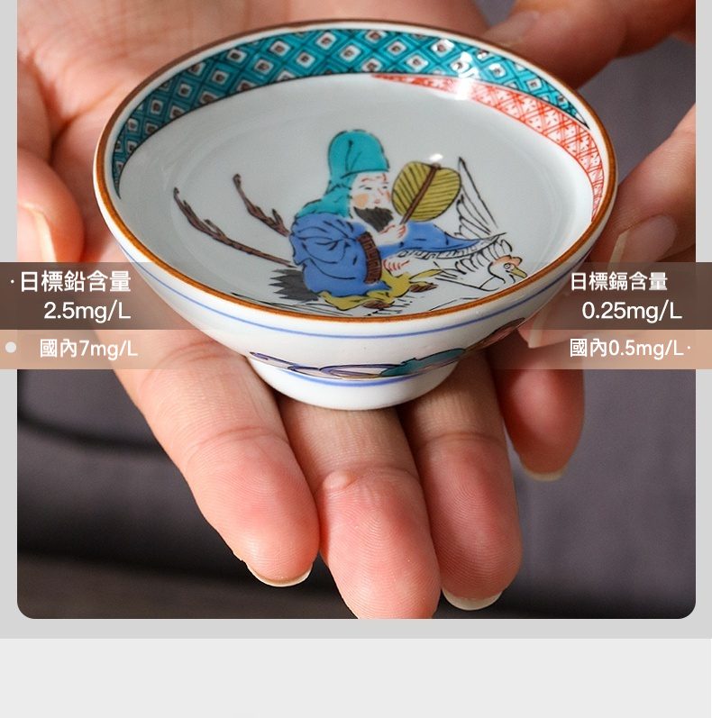 七福神彩繪茶杯禮盒/ 九谷燒- 南山居