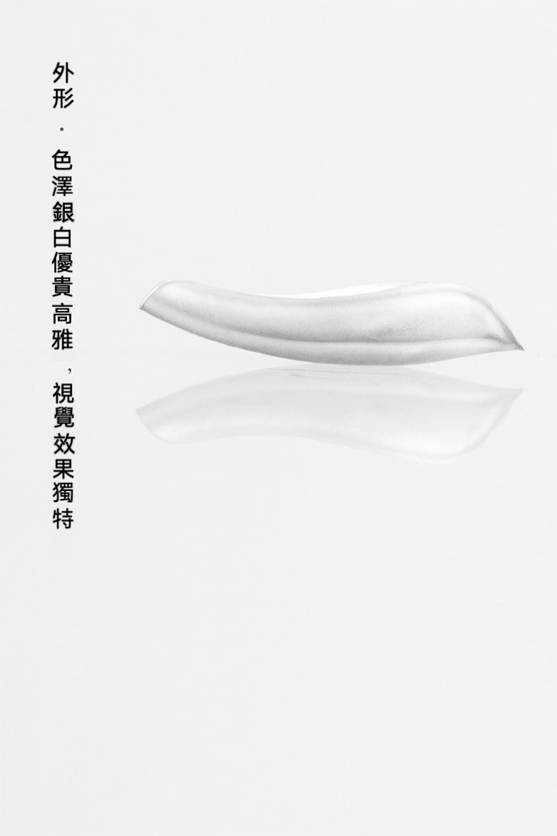 禪意手工錫蓮瓣茶則，南山居現代銀白茶則，流線弧形設計，色澤優雅高貴，為高品質茶具增添品味。