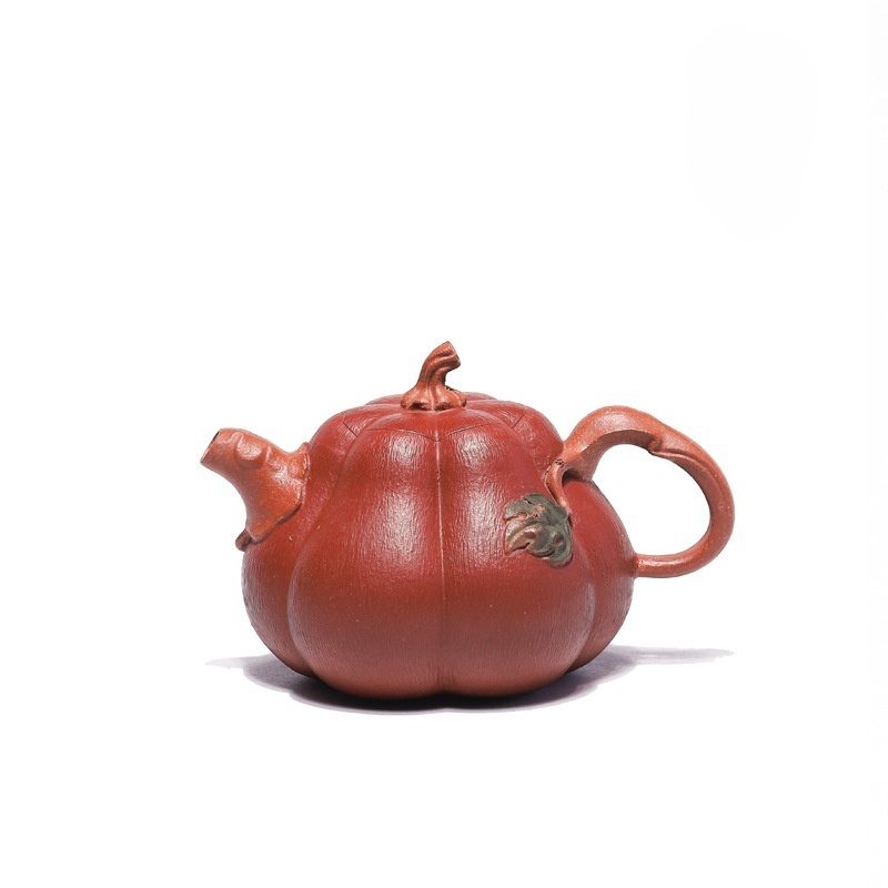 宜興紫砂壺原礦段泥南瓜仿生壺(210ml) - 南山居