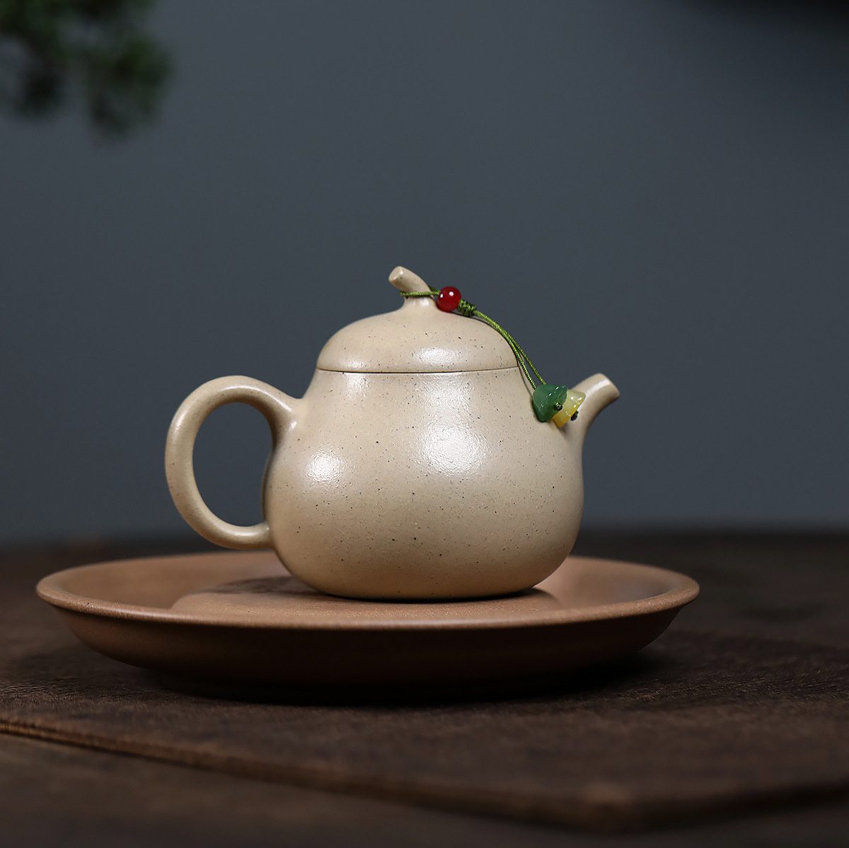 宜興紫砂壺本山綠泥文人茄瓜壺(200ml) - 南山居