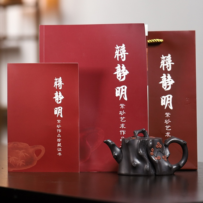 宜興紫砂壺原礦高黑泥松樁茶壺(270ml) - 南山居