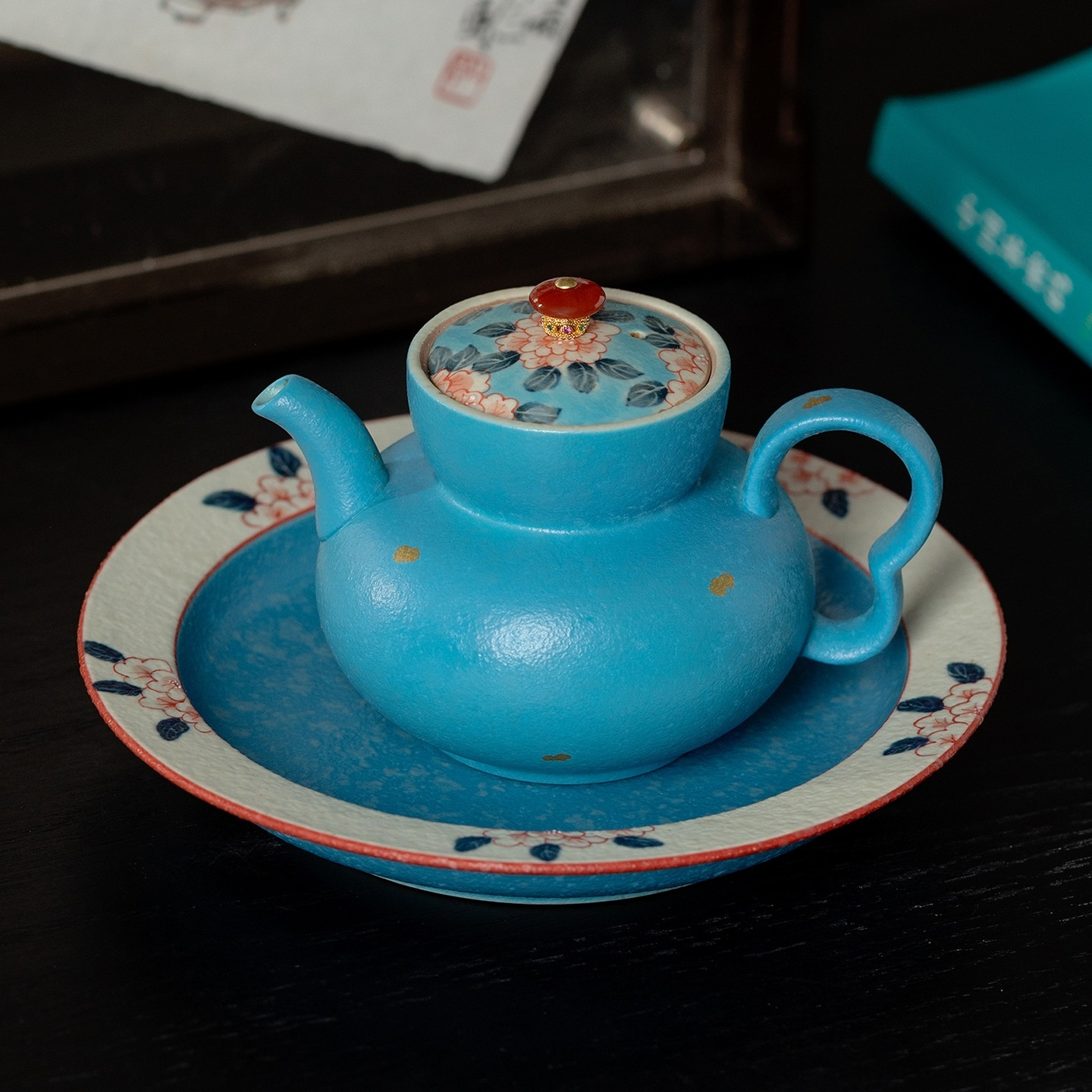 霧淞藍-丹蕊花窗茶具系列- 南山居