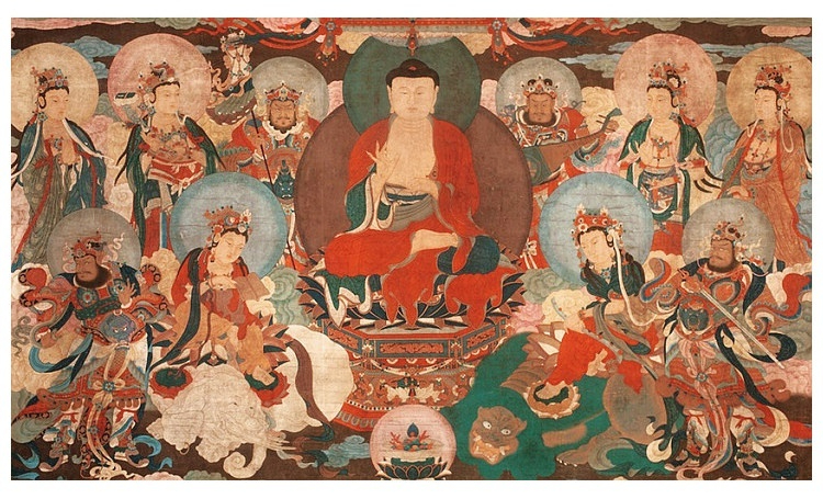 日本大師手作落款 - 文殊菩薩妙吉祥佛像擺件，南山居青瓷蓋碗，溫潤如玉的湖水綠色，器型簡潔流暢，盡顯茶道雅韻。