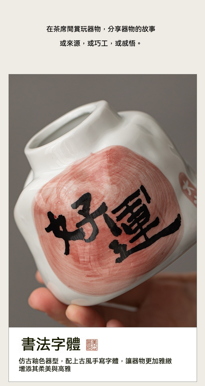 陶瓷水培花瓶 桌面擺件 綠植花插 商品詳情圖 10