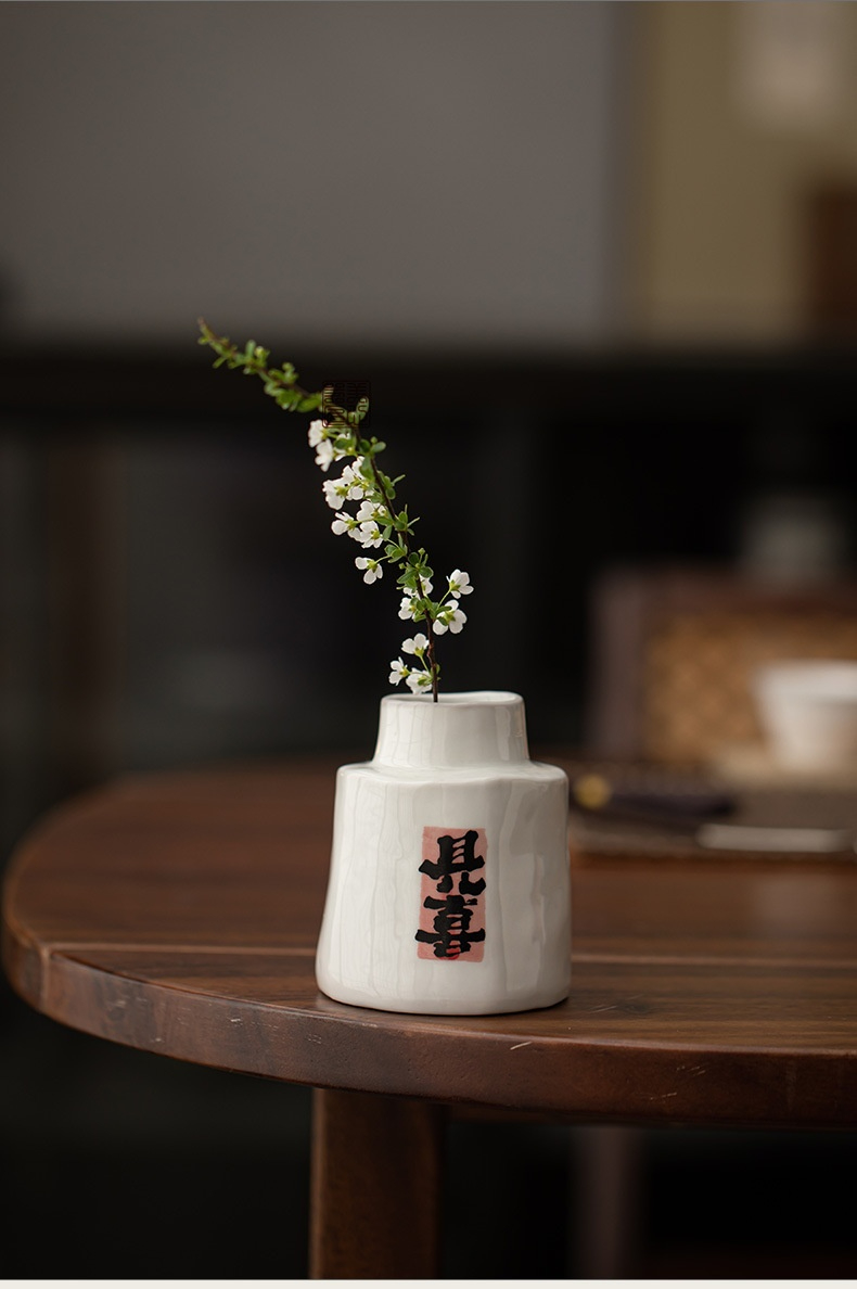 陶瓷水培花瓶 桌面擺件 綠植花插 商品詳情圖 6