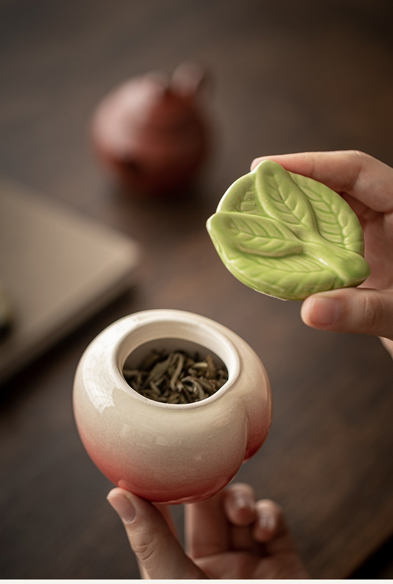 壽桃收納茶葉罐 商品詳情圖 5