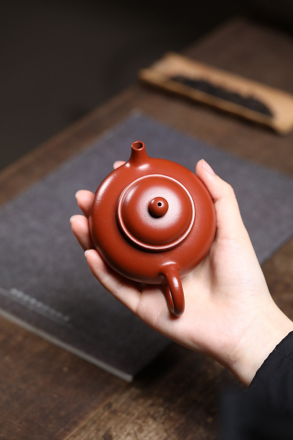 宜興紫砂壺原礦朱泥全手工容天壺(160ml) 商品詳情圖 8