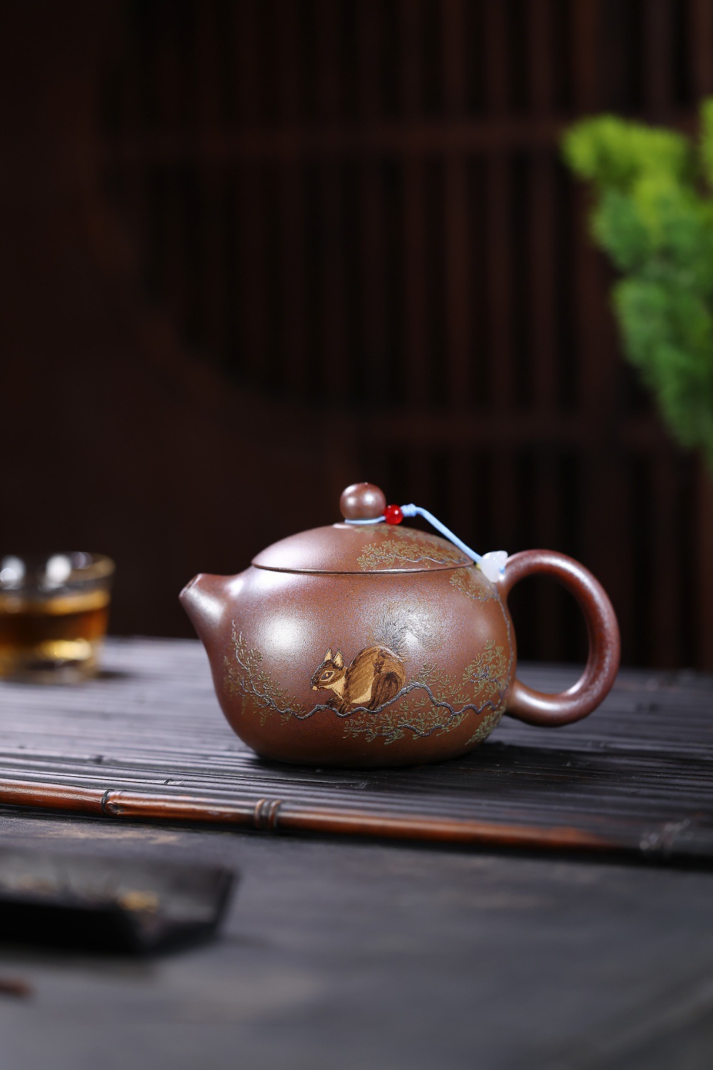 宜興紫砂壺原礦龍骨金砂松趣西施壺(290ml) 商品詳情圖 9
