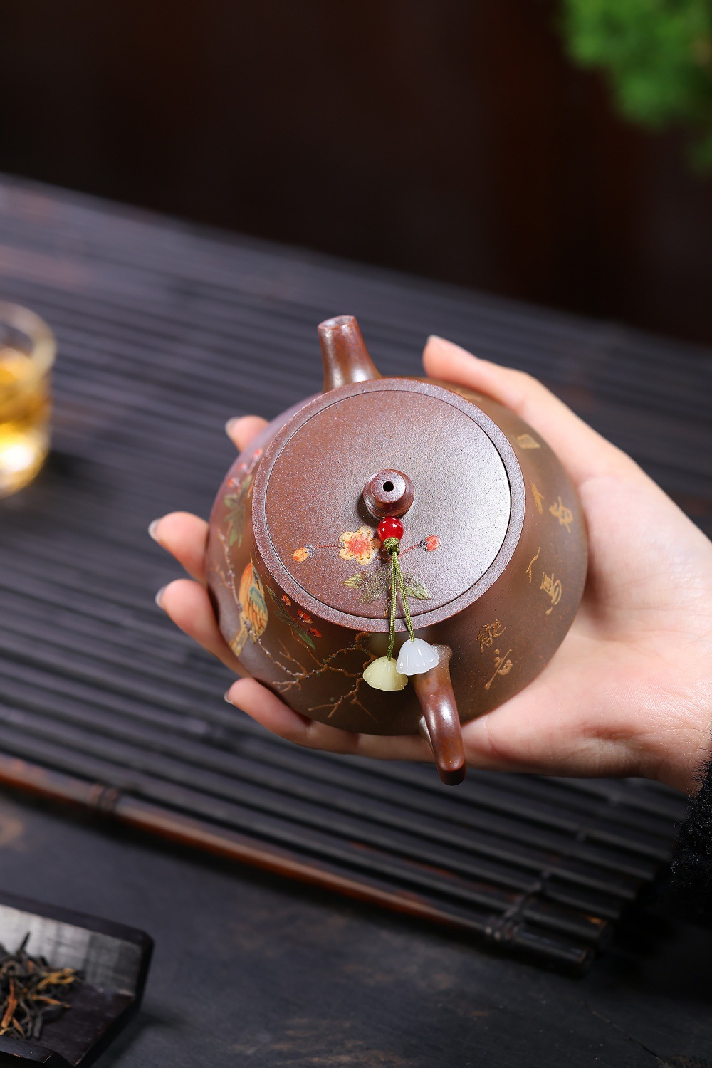 宜興紫砂壺原礦龍骨金砂柱楚壺(160ml) 商品詳情圖 5