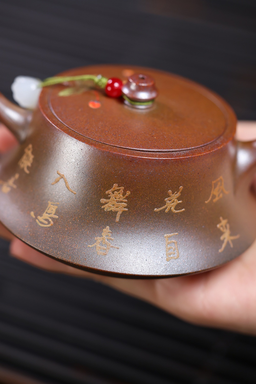 宜興紫砂壺原礦龍骨金砂柱楚壺(160ml) 商品詳情圖 7