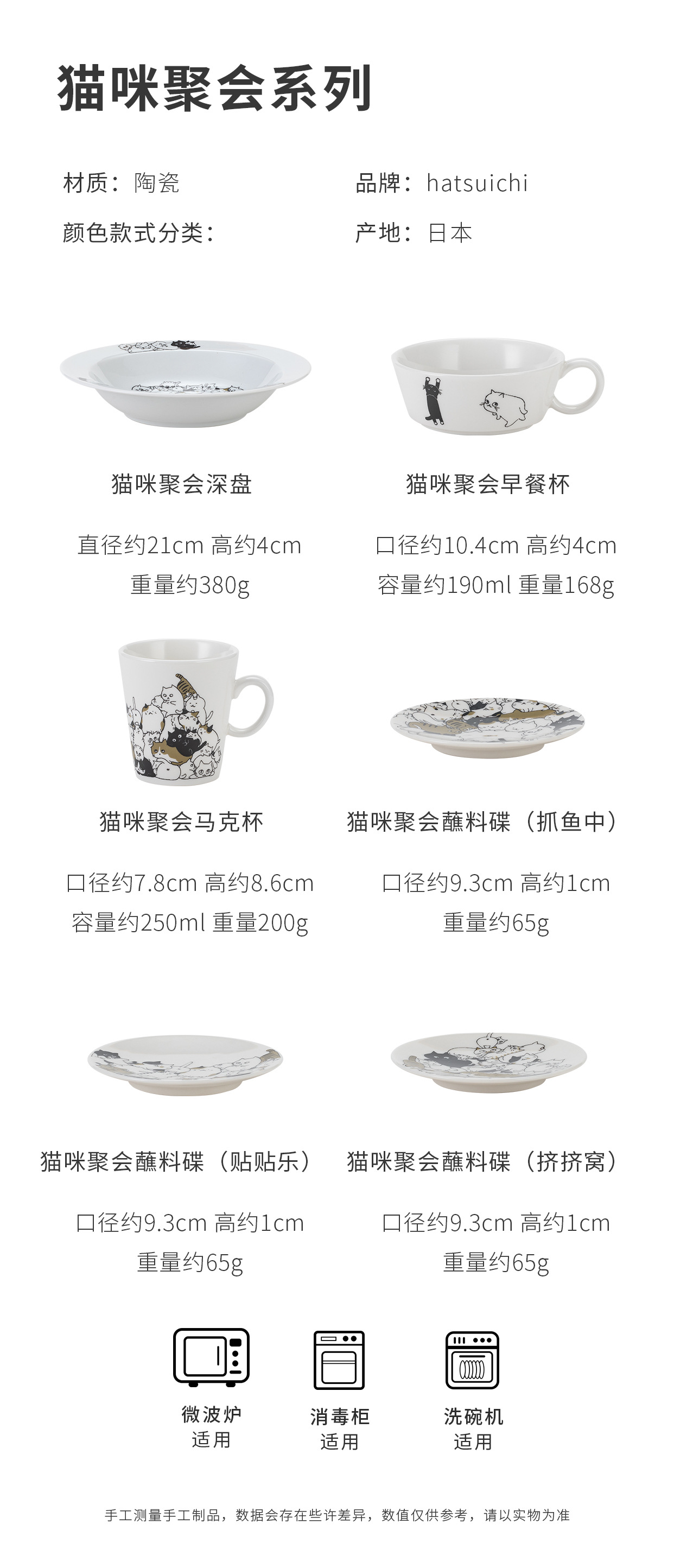 萌貓聚會系列 / 日本美濃燒 / 加藤真治 商品詳情圖 7