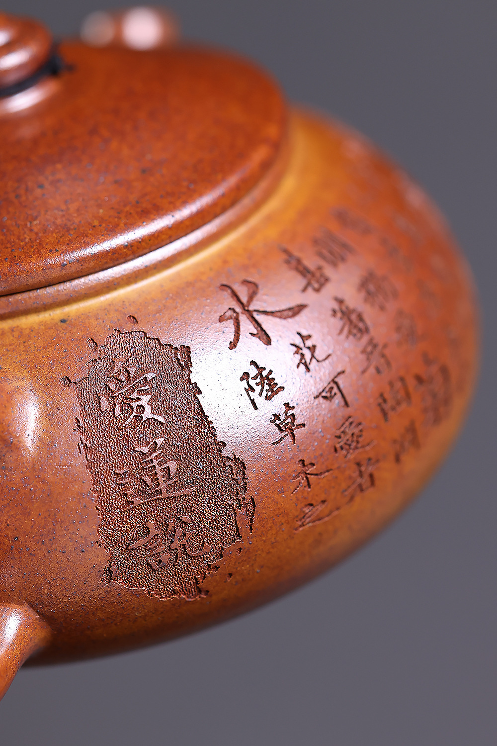 宜興紫砂壺原礦段泥愛蓮說寒江壺(200ml) 商品詳情圖 5