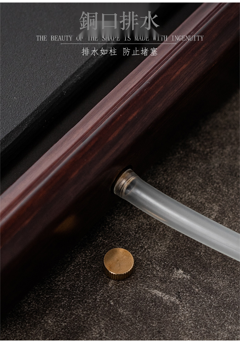 鑲嵌雙拼實木茶盤 商品詳情圖 12