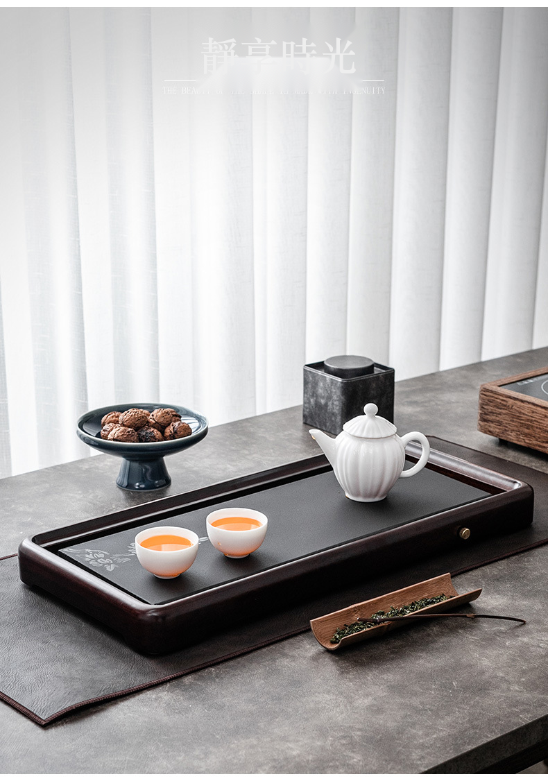 鑲嵌雙拼實木茶盤 商品詳情圖 6