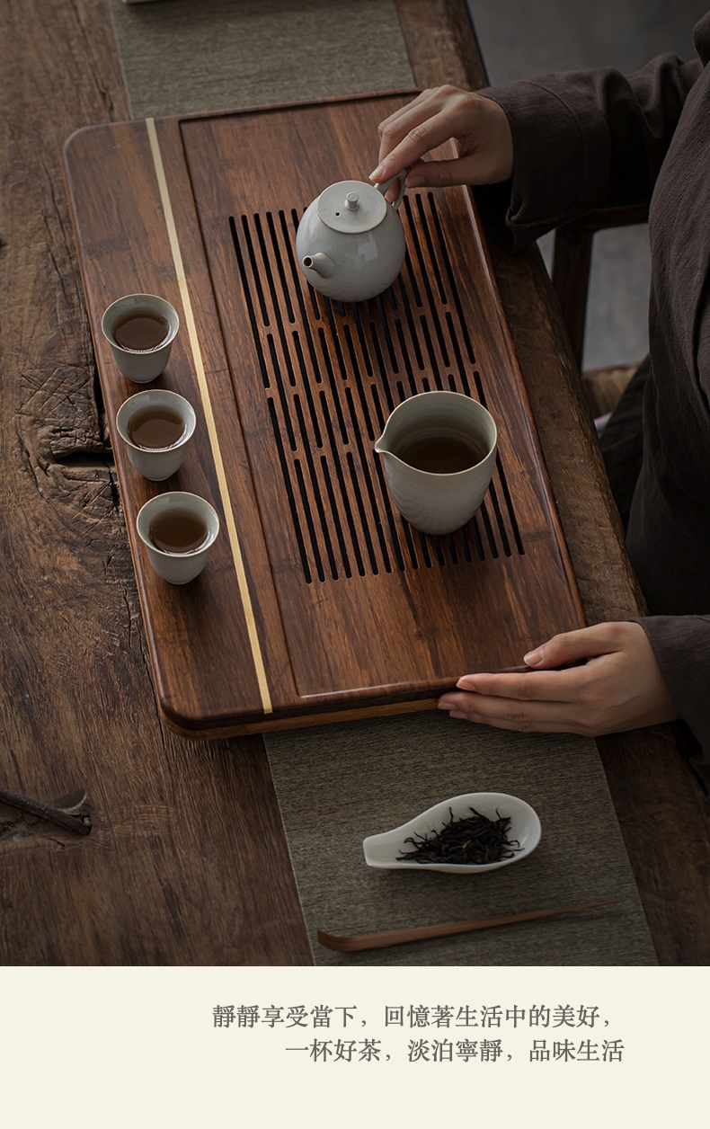 日式重竹庭靜窗沐茶盤(儲水抽屜式款) 商品詳情圖 16