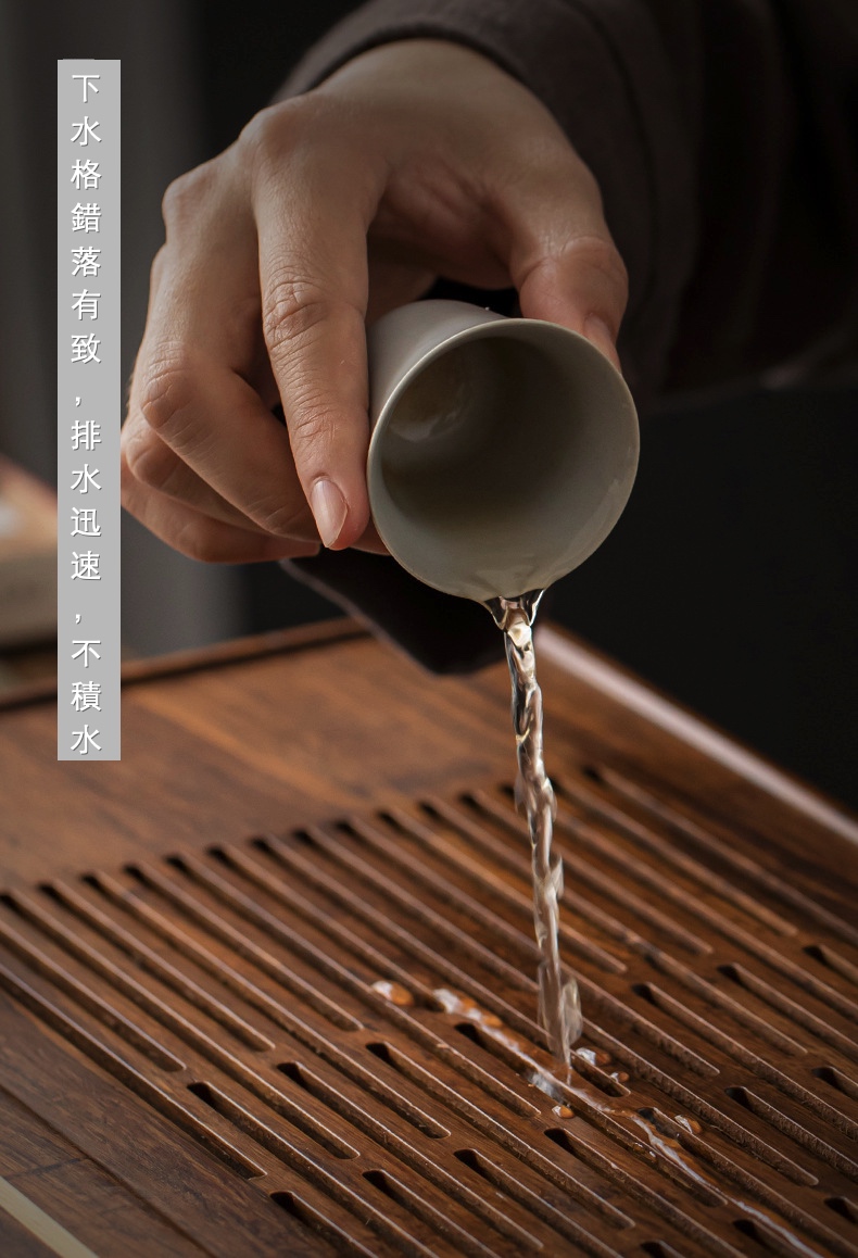 日式重竹庭靜窗沐茶盤(儲水抽屜式款) 商品詳情圖 7