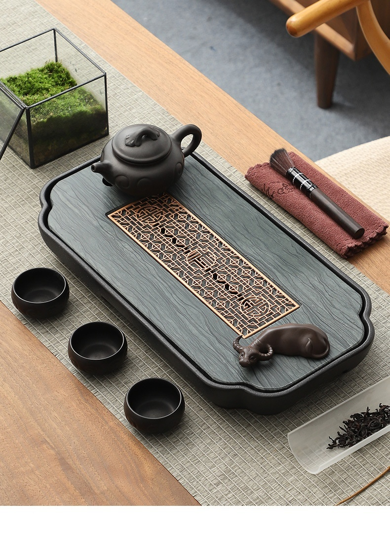 烏金石花窗茶盤系列 商品詳情圖 8