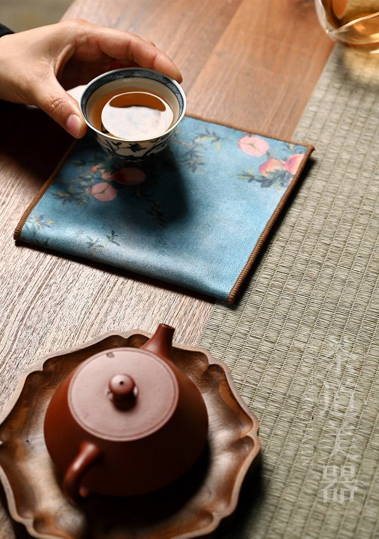 國風畫藝麂皮絨雙面茶巾(加厚款) 商品詳情圖 7