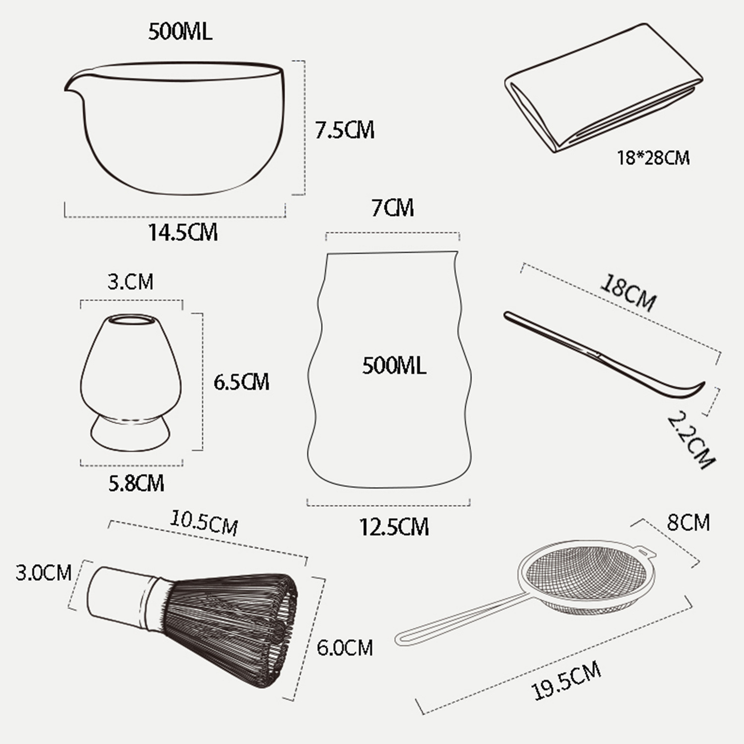 點茶 - 清透冰紋日式抹茶7件組(手握抹茶杯款) 商品詳情圖 9