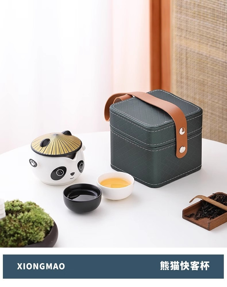 憨萌熊貓旅行快客杯茶具套組禮盒 商品詳情圖 5
