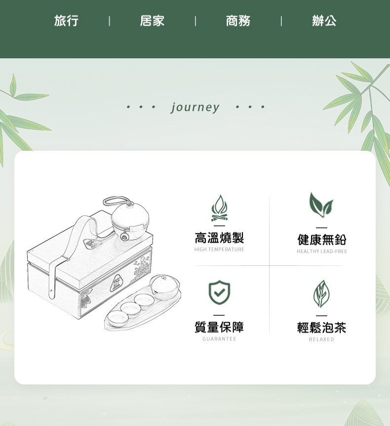端午情旅行快客杯茶具套組禮盒 商品詳情圖 6