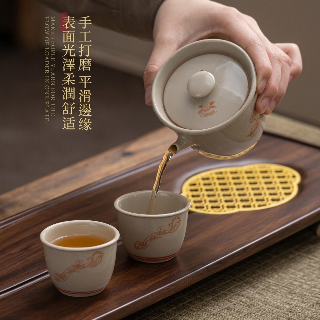 北美黑胡桃木實木輕奢泡茶盤 商品詳情圖 6
