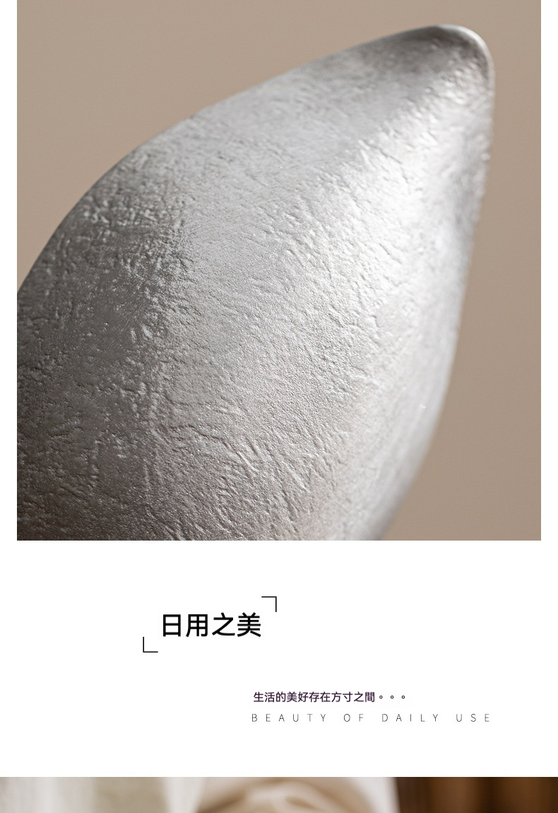 天然錫製禪意荷葉茶則 商品詳情圖 9