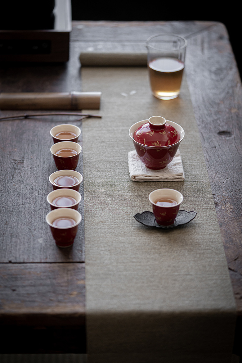 郎紅晚橋閒談秋水蘭花茶具套組禮盒 商品詳情圖 6