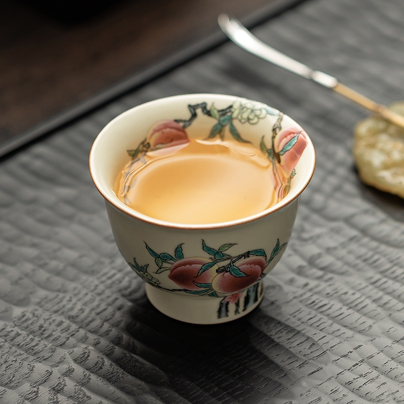 仿古汝窯九桃高腳杯- 南山居