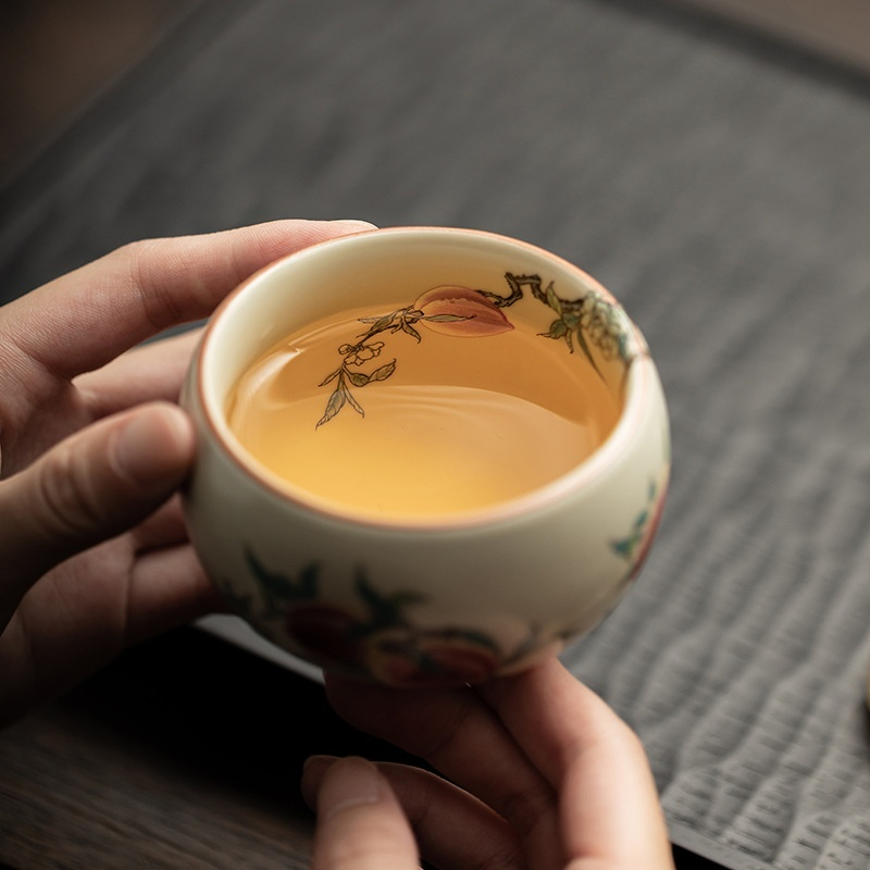 仿古汝窯九桃羅漢杯 商品詳情圖 21
