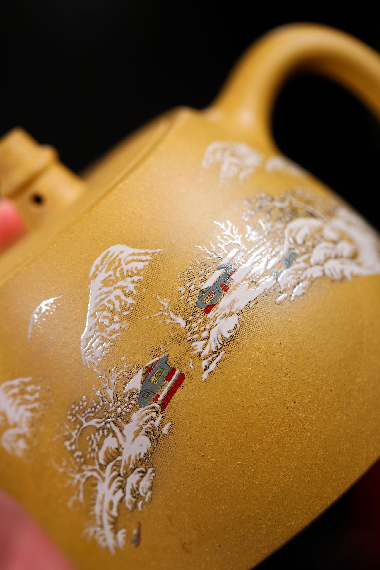 宜興紫砂壺原礦黃金段泥雪山漢鐸壺(500ml) 商品詳情圖 9