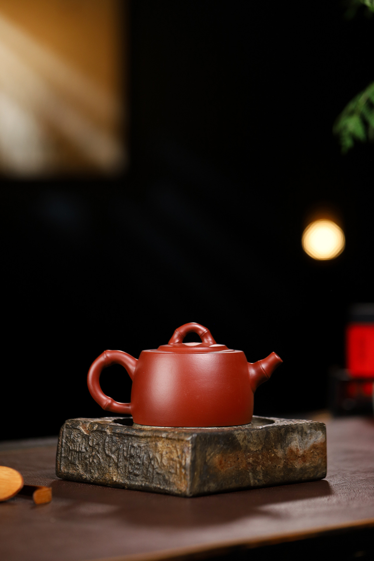 宜興紫砂壺原礦大紅袍竹段井欄壺(270ml) 商品詳情圖 2