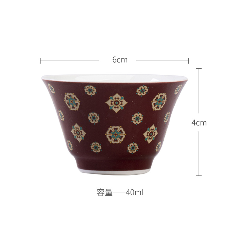 郎紅琵琶紋 - 逸文品茗杯 商品詳情圖 10