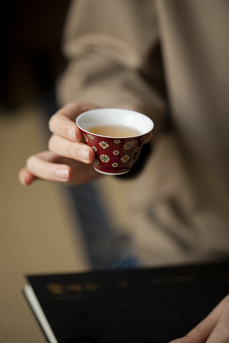 郎紅琵琶紋 - 逸文品茗杯 商品詳情圖 4