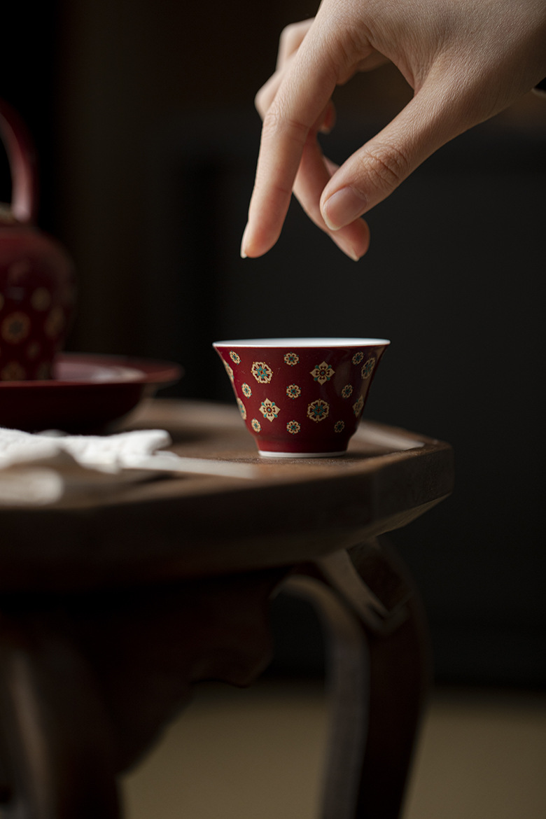 郎紅琵琶紋 - 逸文品茗杯 商品詳情圖 9
