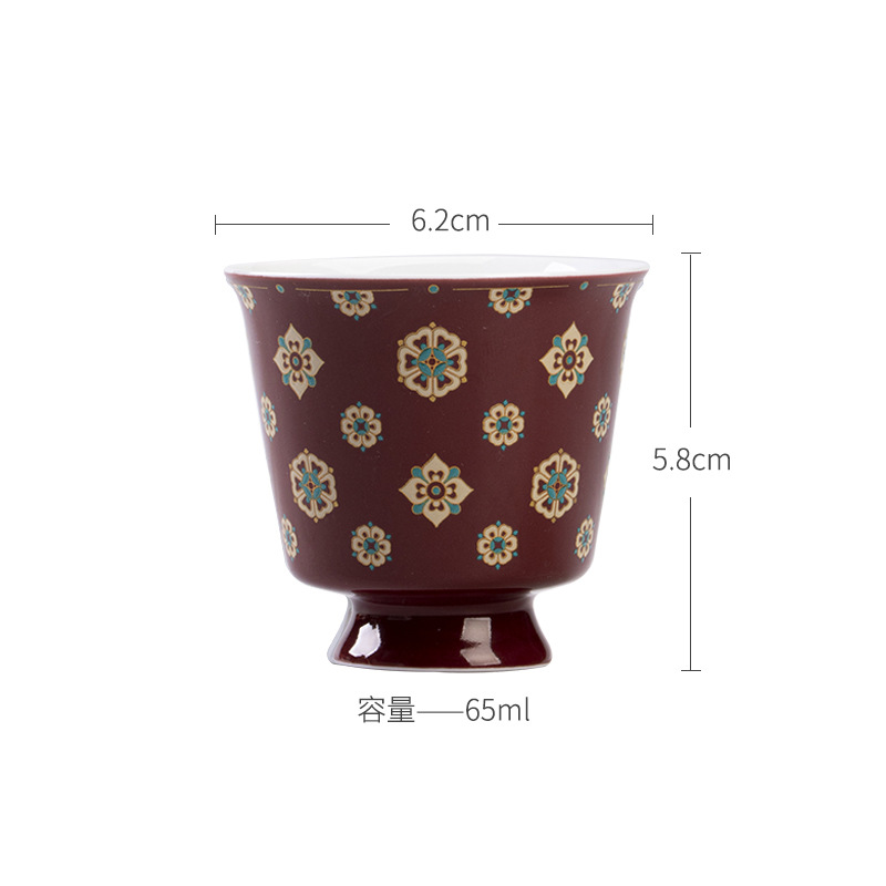 郎紅琵琶紋 - 清如品茗杯 商品詳情圖 10