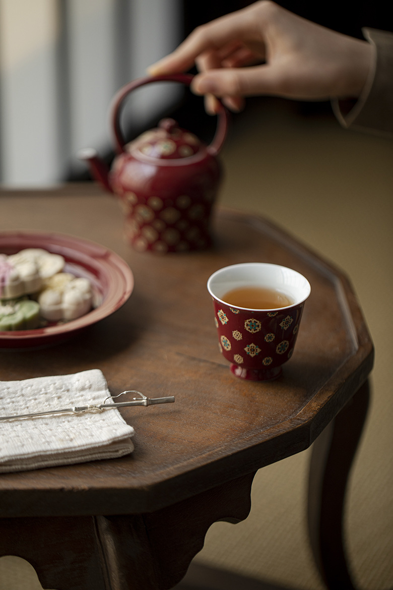 郎紅琵琶紋 - 清如品茗杯 商品詳情圖 2